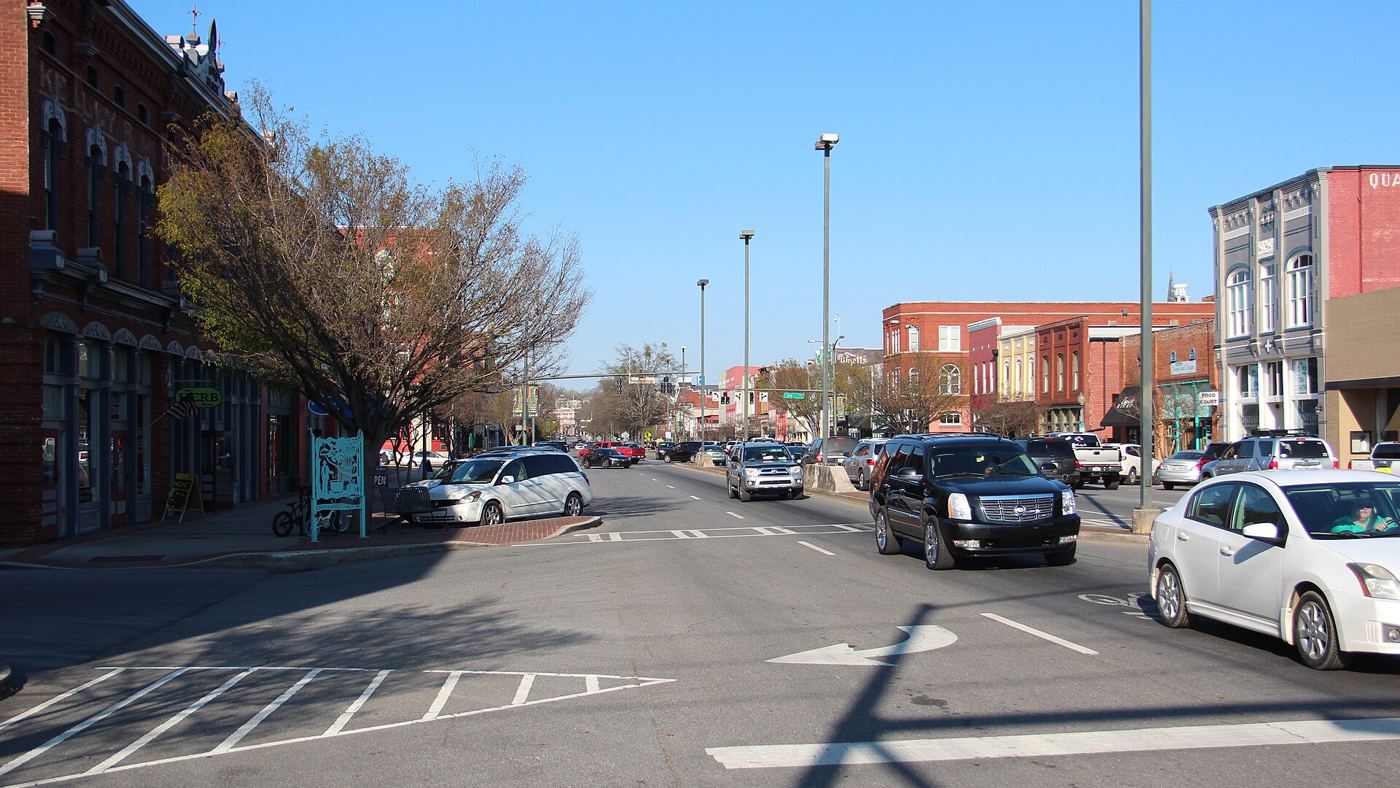 Broad Street in downtown Rome, GA